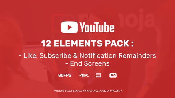 Youtuber Subscribe Reminder & End Screens - 23347592 Download Videohive