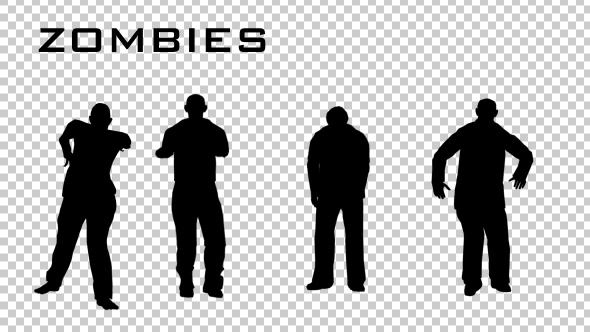 Zombie Silhouettes - Download Videohive 20478203