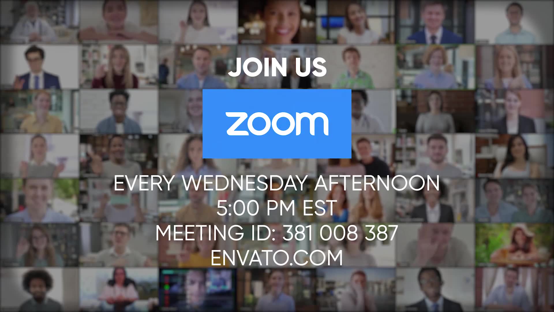Zoom Event: Online Meeting Invitation for Group Video Chat or Conference Videohive 26779947 After Effects Image 3