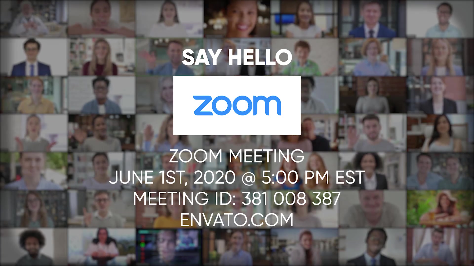 Zoom Event: Online Meeting Invitation for Group Video Chat or Conference Videohive 26779947 After Effects Image 5