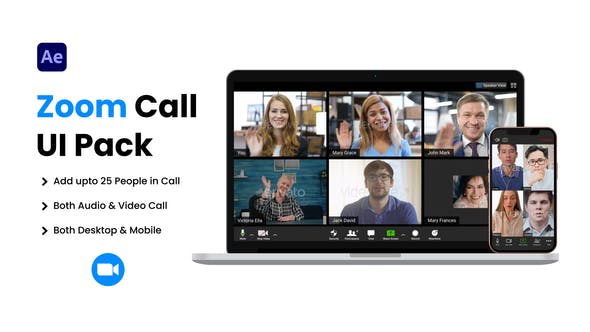 Zoom Video Conference UI Pack - Download 36168872 Videohive