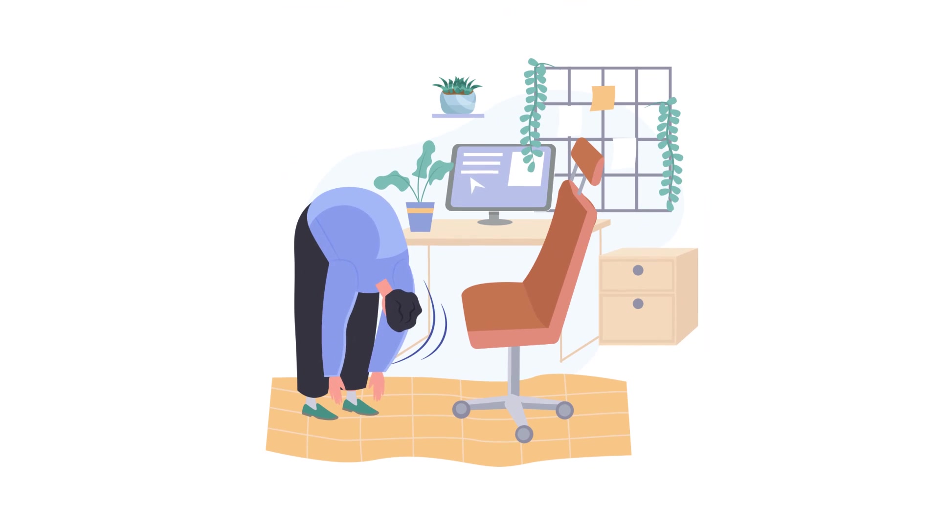 Сharging in workplace Scene Situation Videohive 32350382 After Effects Image 10