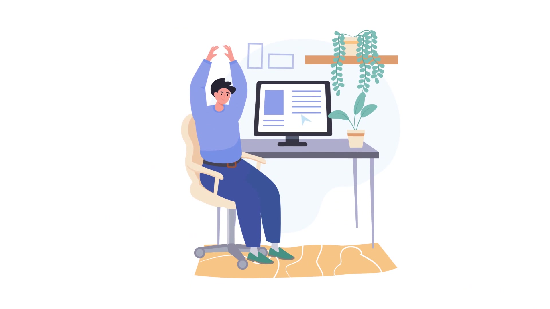 Сharging in workplace Scene Situation Videohive 32350382 After Effects Image 5