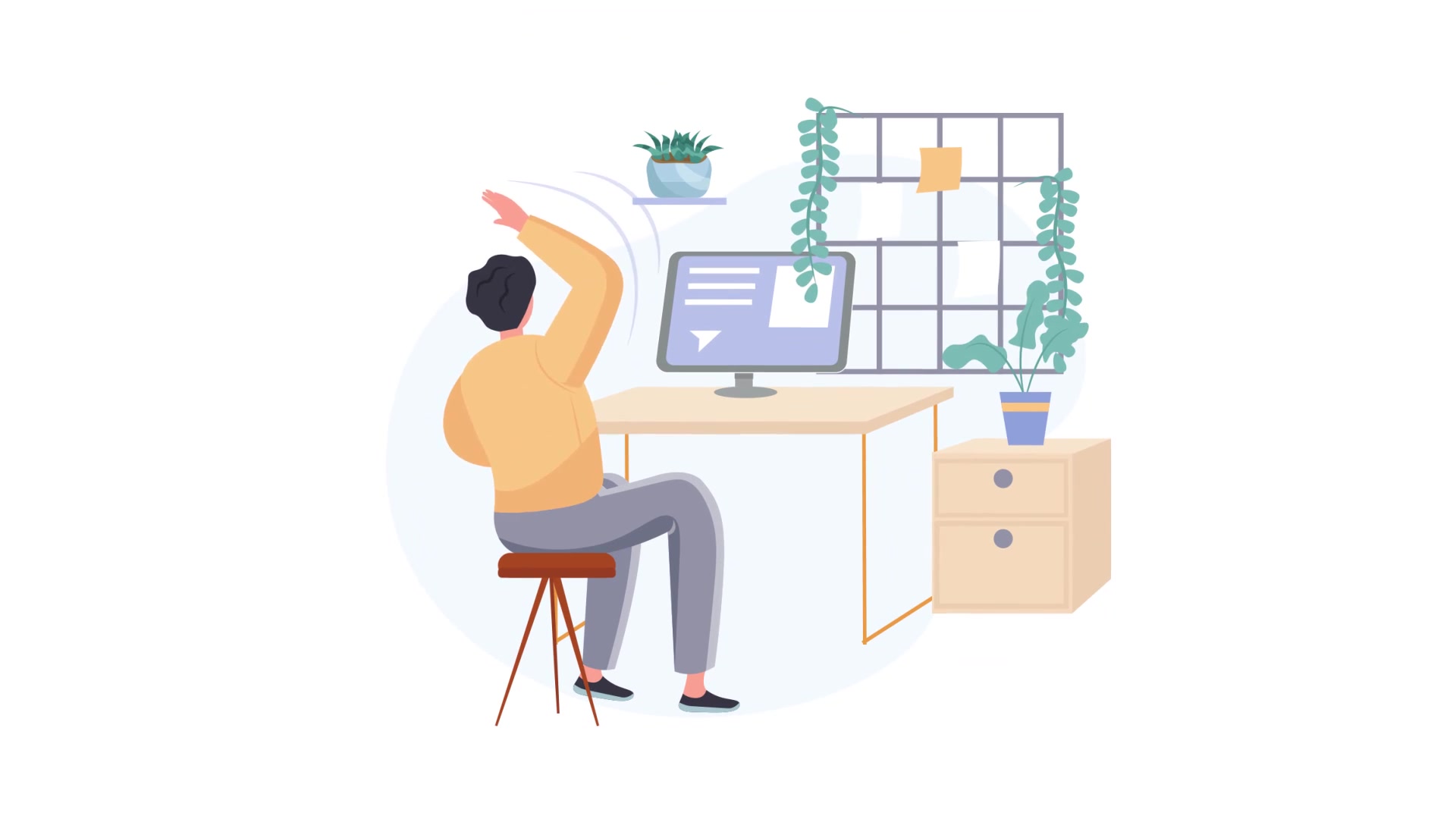 Сharging in workplace Scene Situation Videohive 32350382 After Effects Image 6