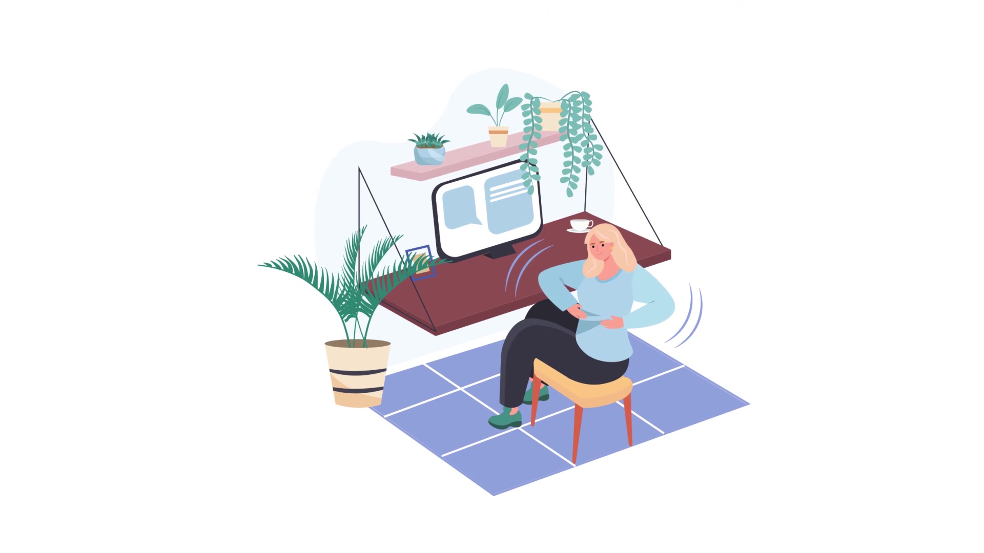 Сharging in workplace Scene Situation Videohive 32350382 After Effects Image 7