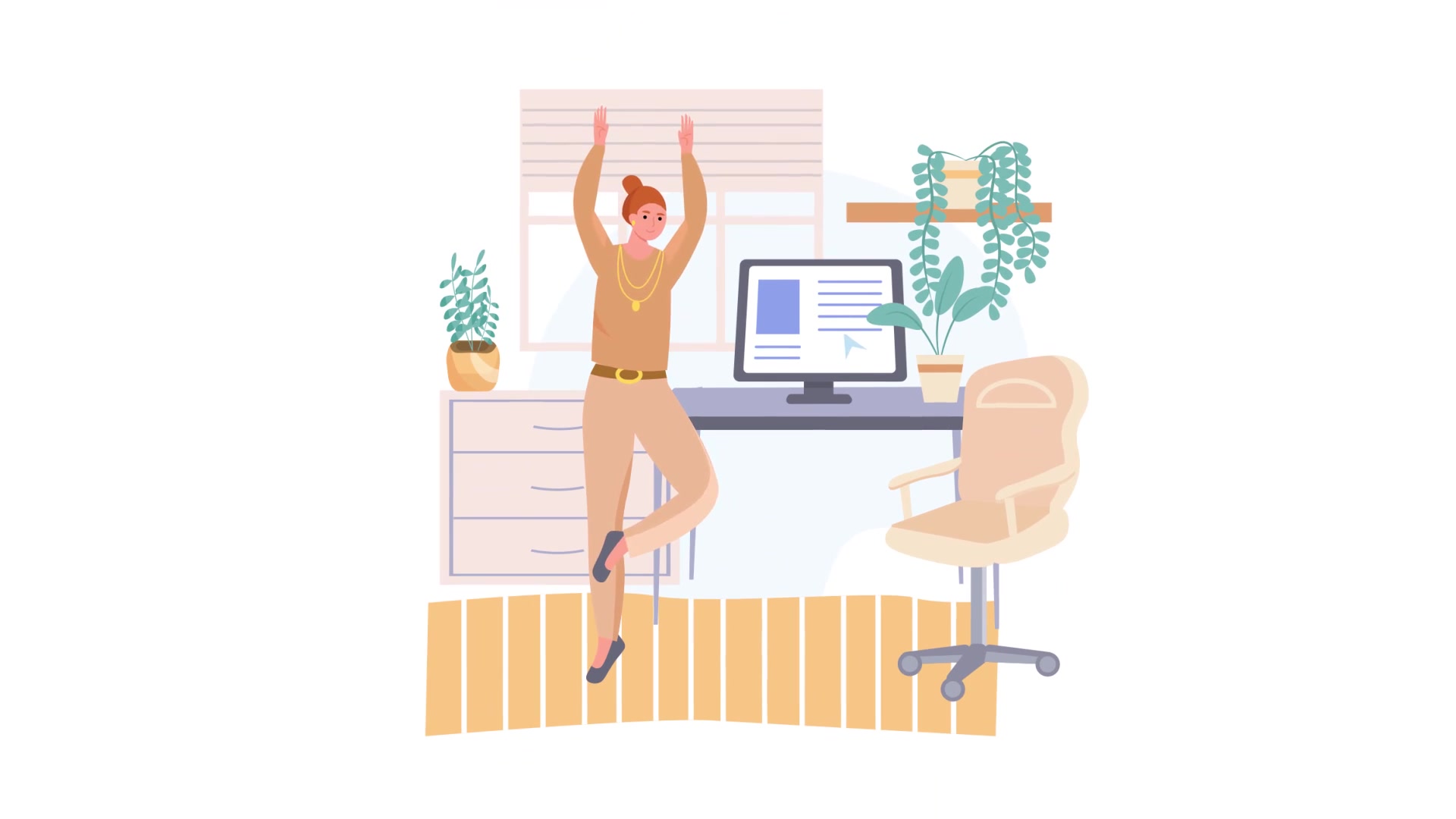 Сharging in workplace Scene Situation Videohive 32350382 After Effects Image 8