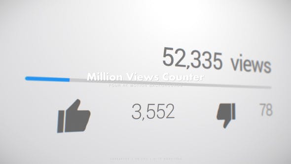 1 Million Views Counter - 21220087 Videohive Download
