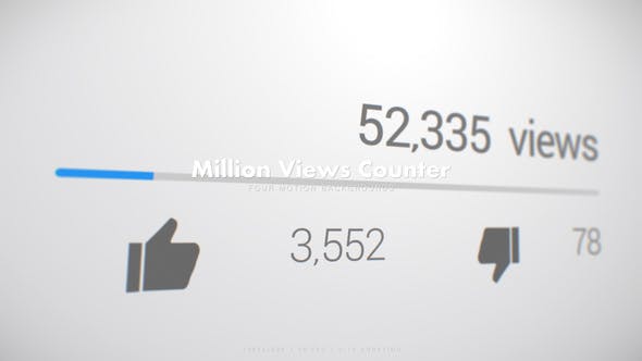 1 Million Views Counter - Videohive 21225094 Download