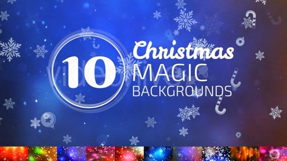 10 Christmas Backgrounds - 13795388 Videohive Download