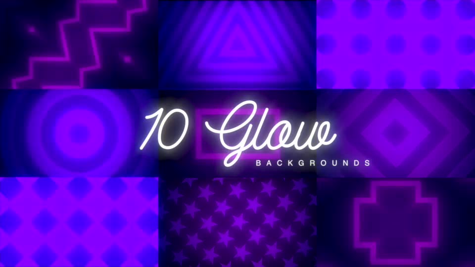 10 Glow Backgrounds Videohive 18673625 Motion Graphics Image 1