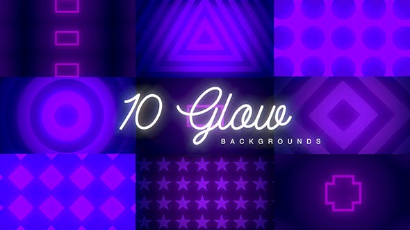 10 Glow Backgrounds - Download 18673625 Videohive