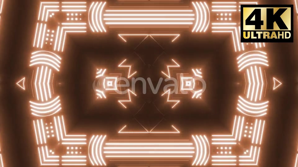 10 Orange Neon Vj Loop Pack 4k Videohive 25202042 Motion Graphics Image 7