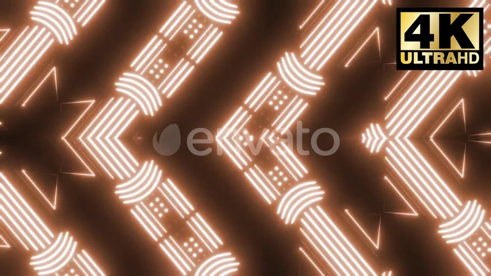10 Orange Neon Vj Loop Pack 4k Videohive 25202042 Motion Graphics Image 9