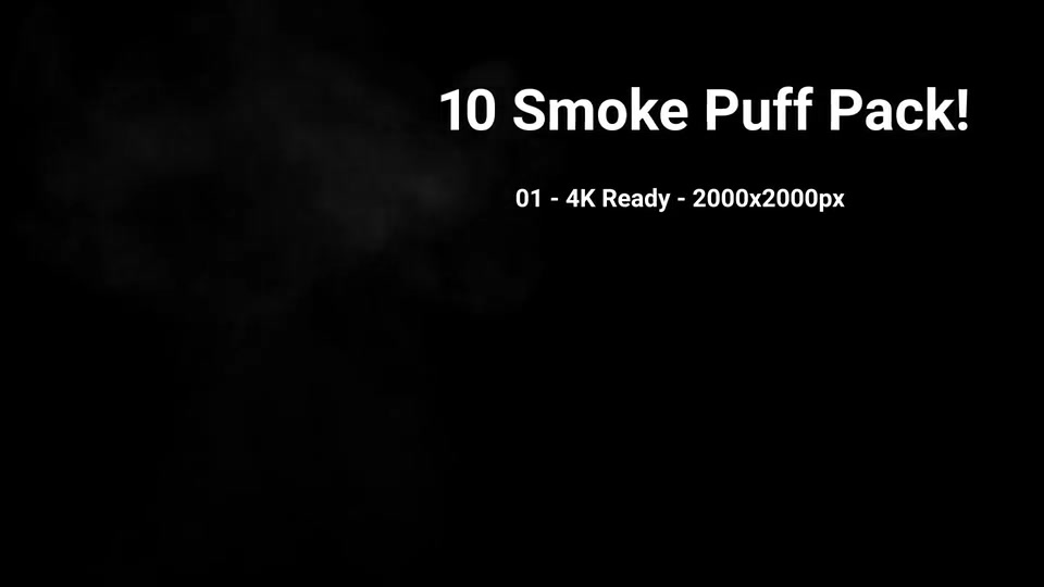 10 Puff Smoke Pack Videohive 22303712 Motion Graphics Image 3