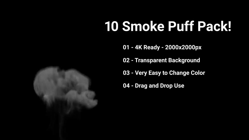 10 Puff Smoke Pack Videohive 22303712 Motion Graphics Image 5