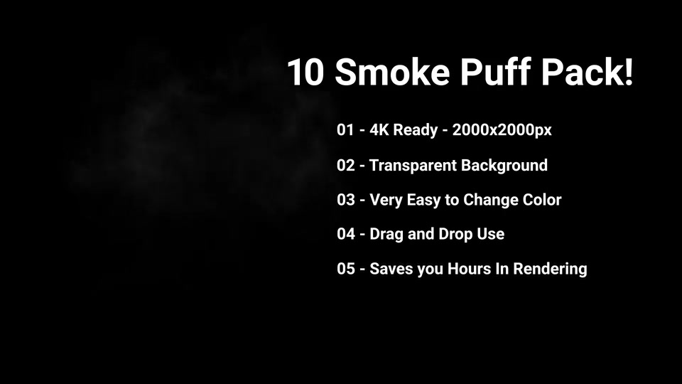 10 Puff Smoke Pack Videohive 22303712 Motion Graphics Image 6