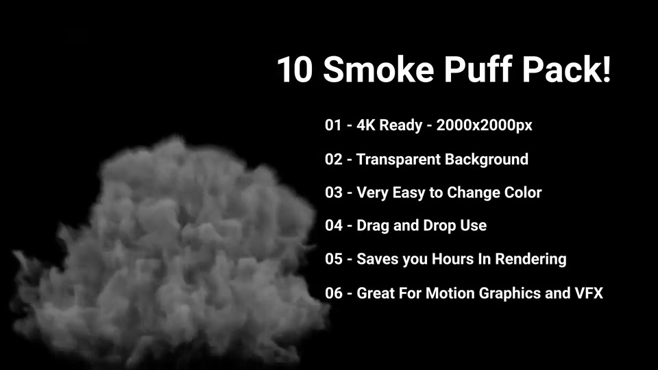 10 Puff Smoke Pack Videohive 22303712 Motion Graphics Image 8