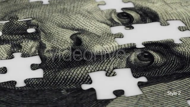 $100 Dollar Ben Franklin Jigsaw Puzzle Videohive 10106733 Motion Graphics Image 9