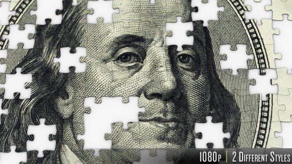 $100 Dollar Ben Franklin Jigsaw Puzzle - Videohive Download 10106733
