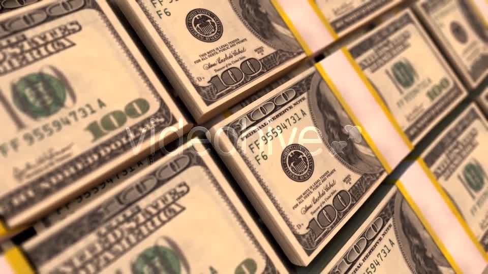 100 Dollars Stacks. Money Background Videohive 13722600 Motion Graphics Image 11