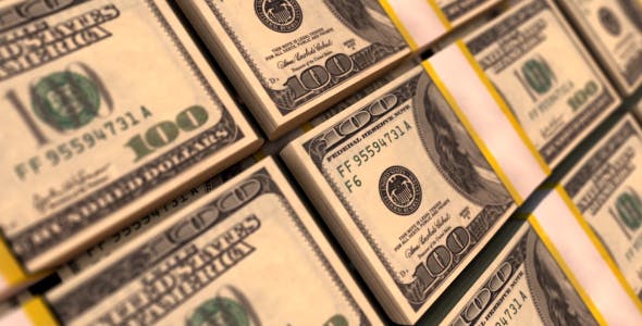100 Dollars Stacks. Money Background - 13722600 Download Videohive