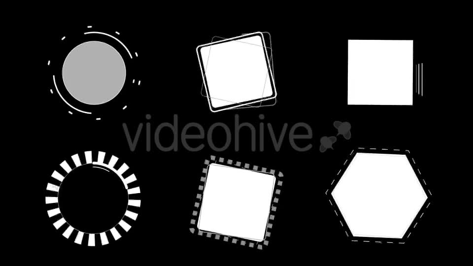 100 Motion Shapes Elements Videohive 20354492 Motion Graphics Image 2
