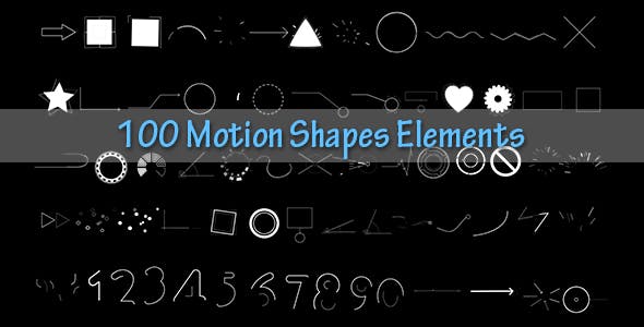 100 Motion Shapes Elements - 20354492 Videohive Download