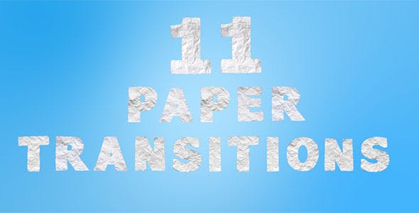 11 Paper Transitions - Videohive Download 9500663