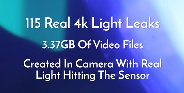 115 Real 4k Light Leaks Overlay Pack Vol1 - Videohive 16641892 Download