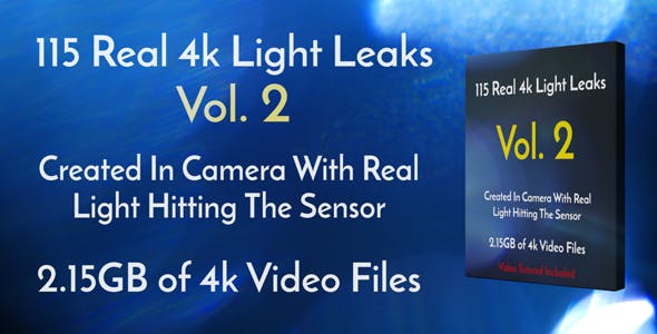 115 Real 4k Light Leaks Overlay Pack Vol2 - Videohive 18223495 Download