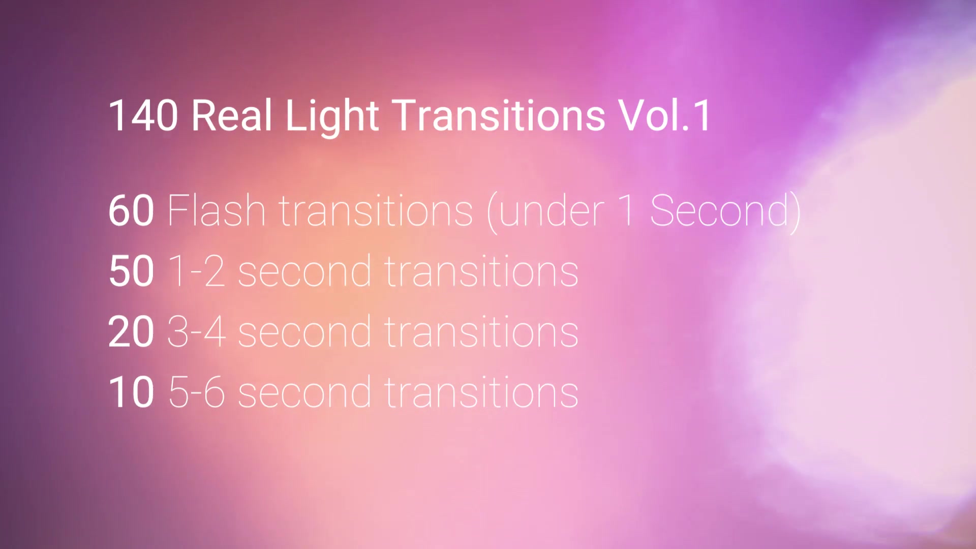 140 4K Real Light Transitions Videohive 21641098 Motion Graphics Image 12