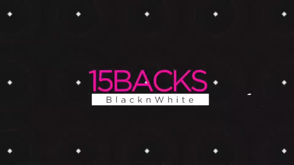 15 Backs Black n White Videohive 19926385 Motion Graphics Image 3