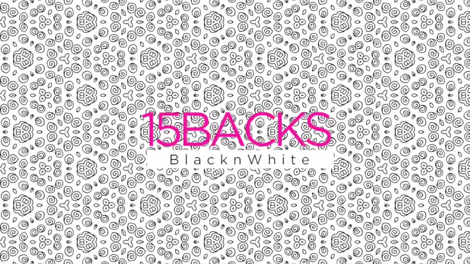 15 Backs Black n White Videohive 19926385 Motion Graphics Image 4