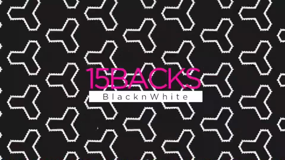 15 Backs Black n White Videohive 19926385 Motion Graphics Image 5