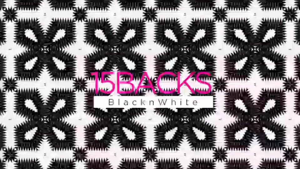 15 Backs Black n White Videohive 19926385 Motion Graphics Image 6