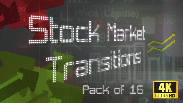 16 4K Stock Market Transitions - 21710892 Videohive Download