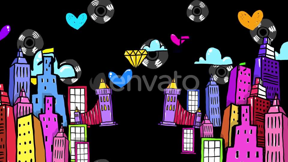 2 D Cartoon Style Music Party Videohive 25301686 Motion Graphics Image 2