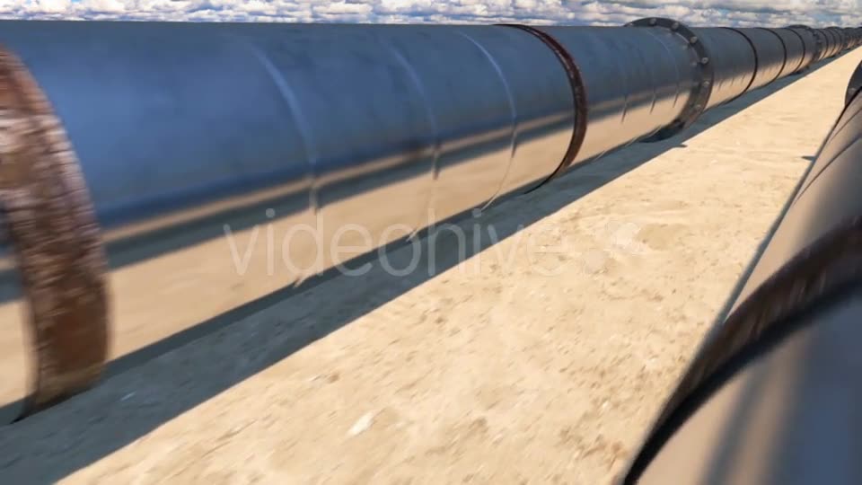 2 Oil Pipes in Desert, Loop Videohive 21541285 Motion Graphics Image 2