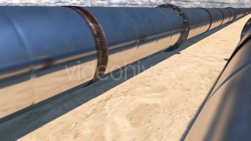 2 Oil Pipes in Desert, Loop Videohive 21541285 Motion Graphics Image 4