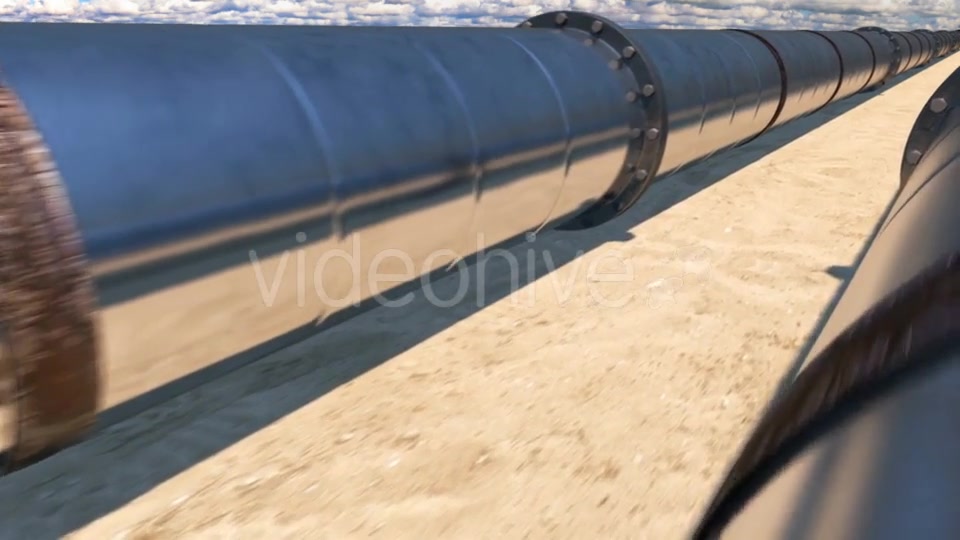 2 Oil Pipes in Desert, Loop Videohive 21541285 Motion Graphics Image 5