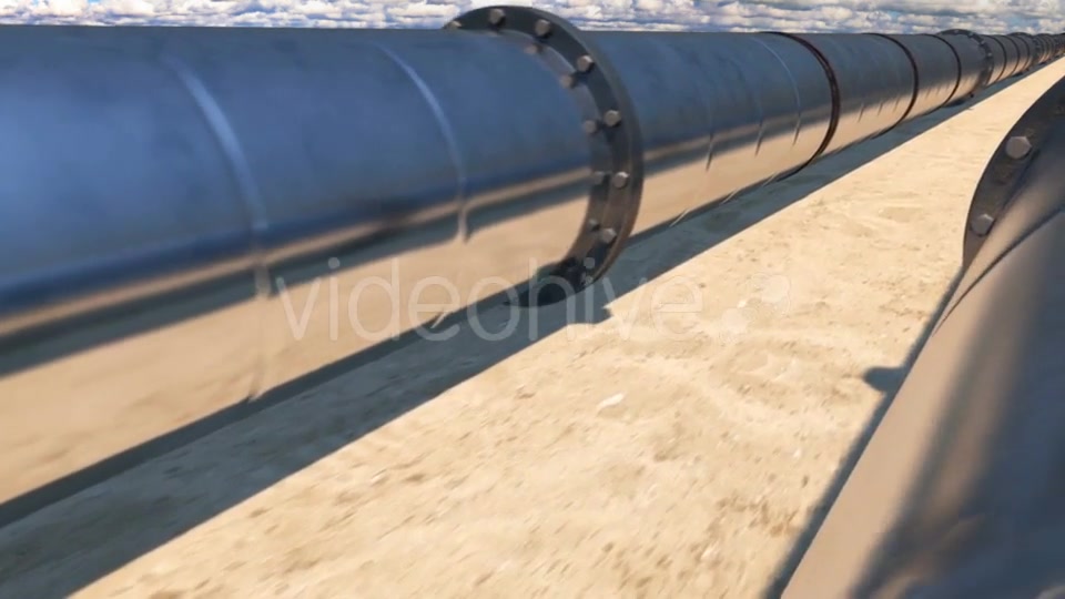 2 Oil Pipes in Desert, Loop Videohive 21541285 Motion Graphics Image 6
