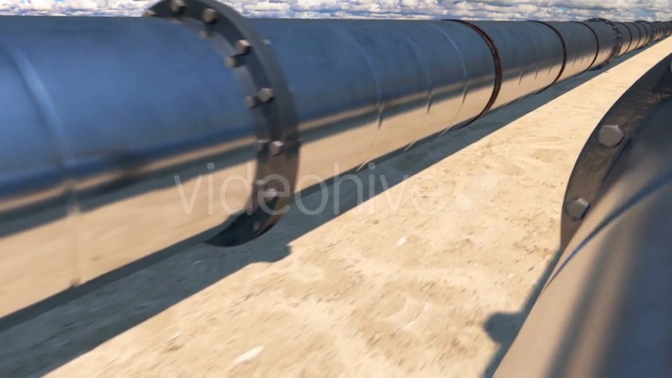 2 Oil Pipes in Desert, Loop Videohive 21541285 Motion Graphics Image 7
