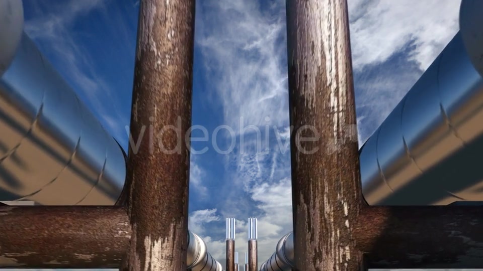 2 Oil Pipes Under Blue Sky Videohive 21523376 Motion Graphics Image 11