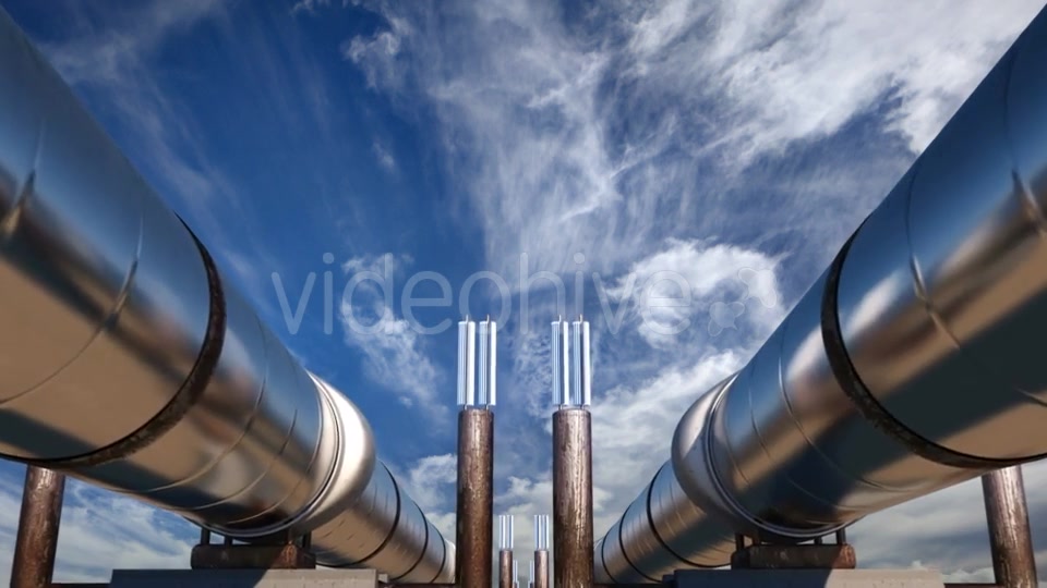 2 Oil Pipes Under Blue Sky Videohive 21523376 Motion Graphics Image 6