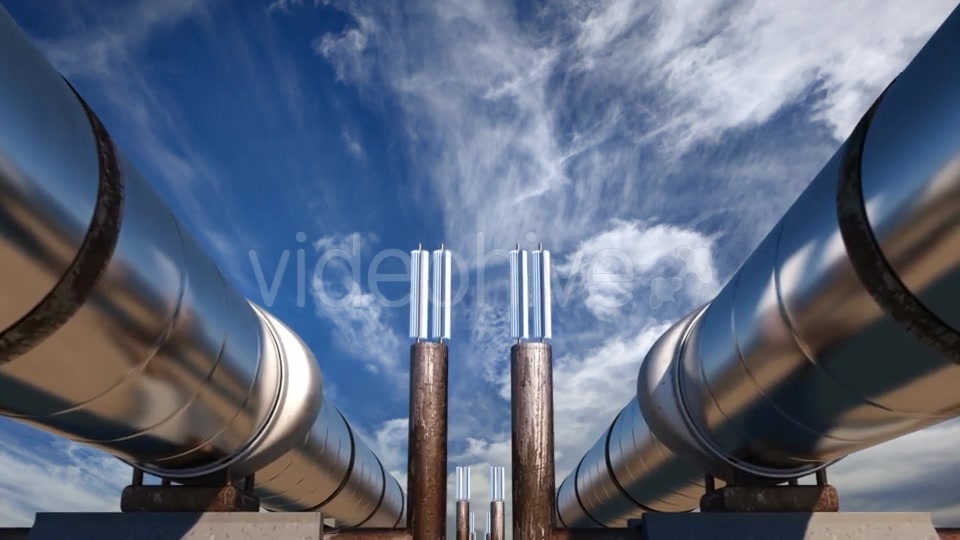 2 Oil Pipes Under Blue Sky Videohive 21523376 Motion Graphics Image 7