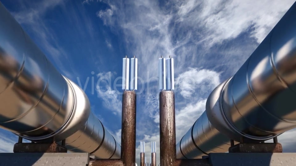 2 Oil Pipes Under Blue Sky Videohive 21523376 Motion Graphics Image 8