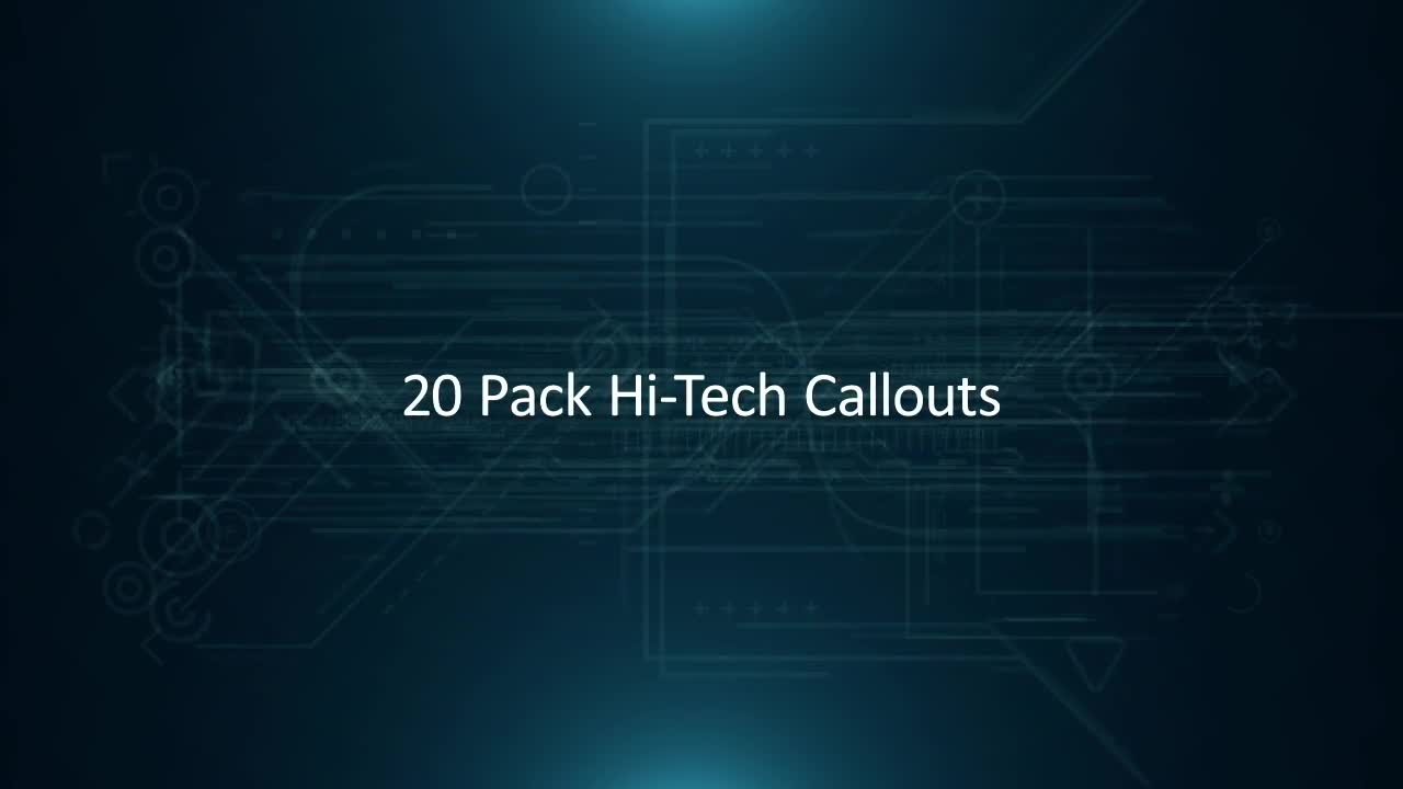 20 Pack Hi Tech Callouts Videohive 17867078 Motion Graphics Image 1