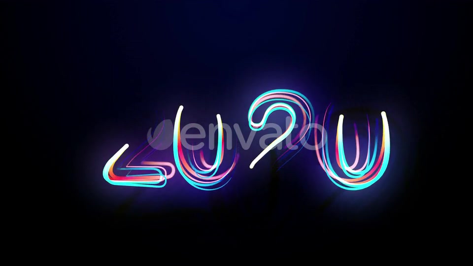 2020 Multicolored Neon Numerals Happy New Year Videohive 25319341 Motion Graphics Image 7