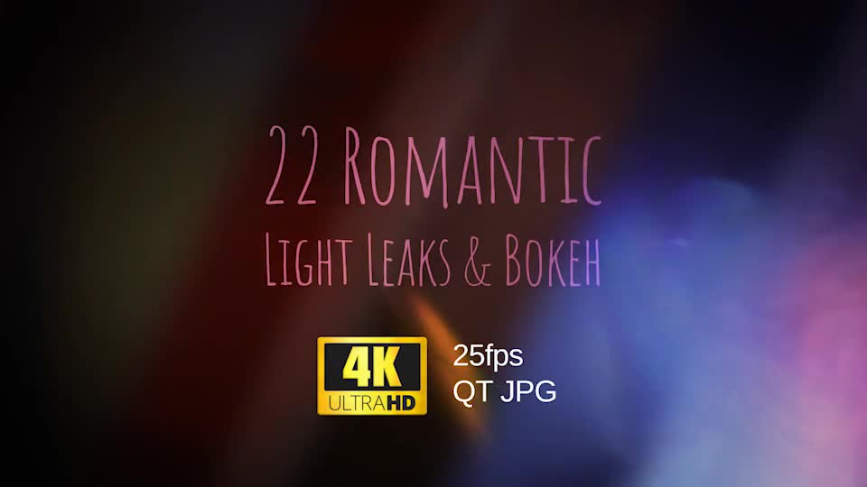 22 4K Romantic Light Leaks and Bokeh Videohive 21377660 Motion Graphics Image 1