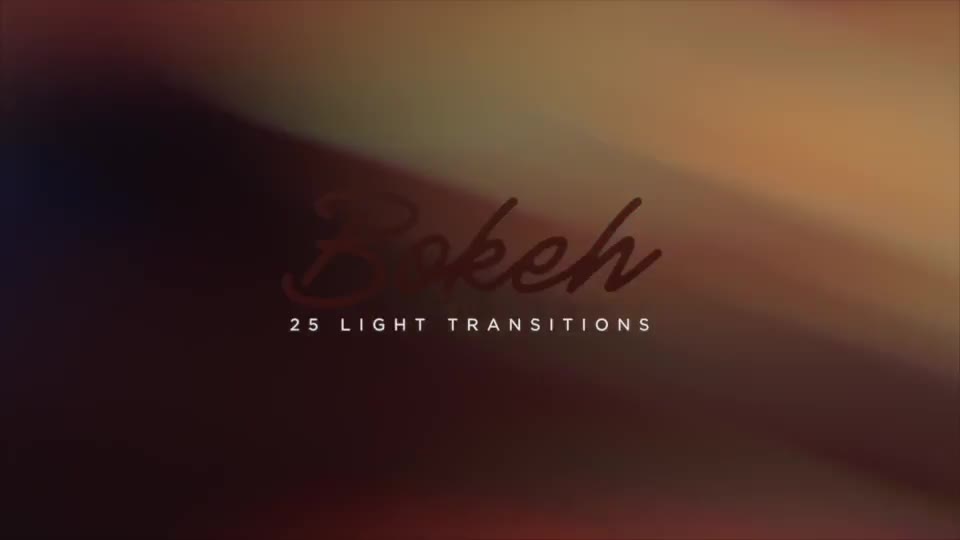 25 Bokeh Transitions Videohive 20888445 Motion Graphics Image 1